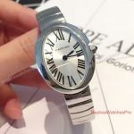 Fake Baignoire Cartier Watches - 316L Stainless Steel Silver Dial Roman 25.3mm Watch